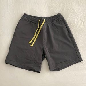 Outdoor Voices RecTrek shorts, size Small in gray.